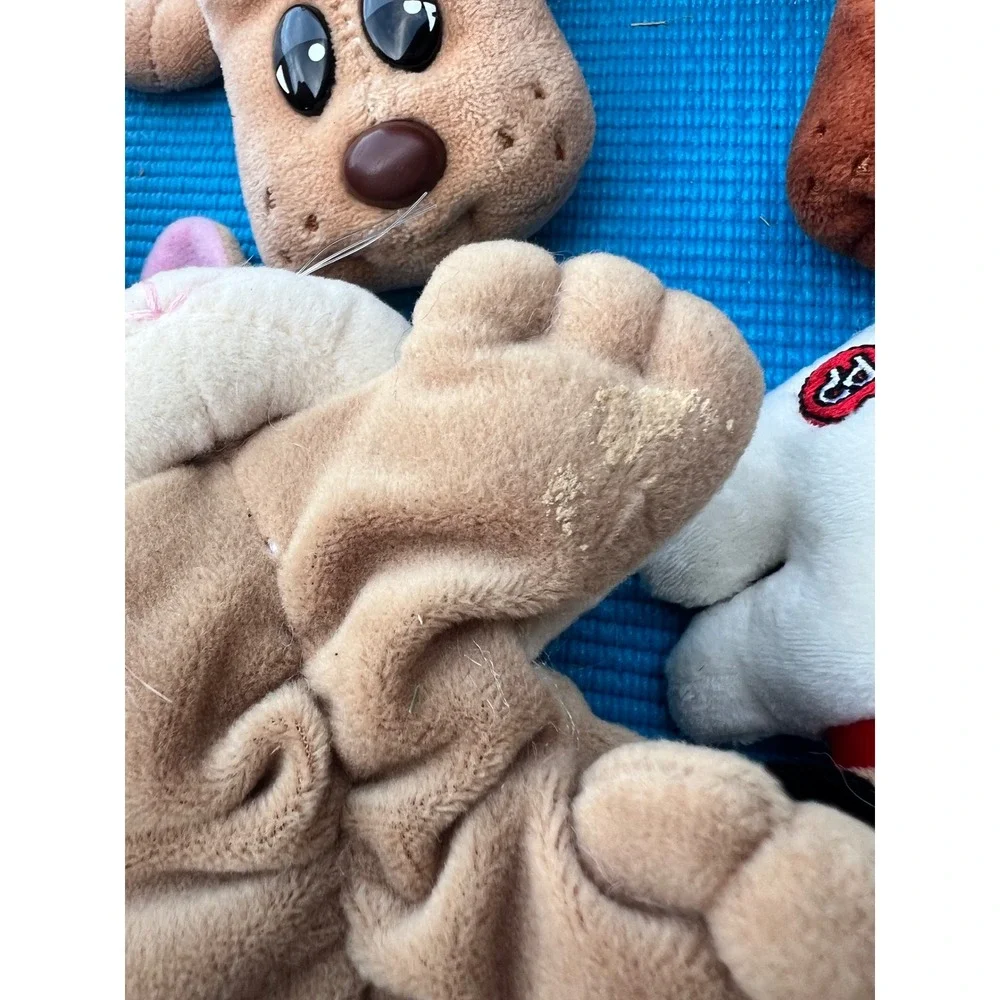 Pound Puppies Plush Lot Mixed Stuffed Animals Dogs Pig Bunny rhino Vintage Style